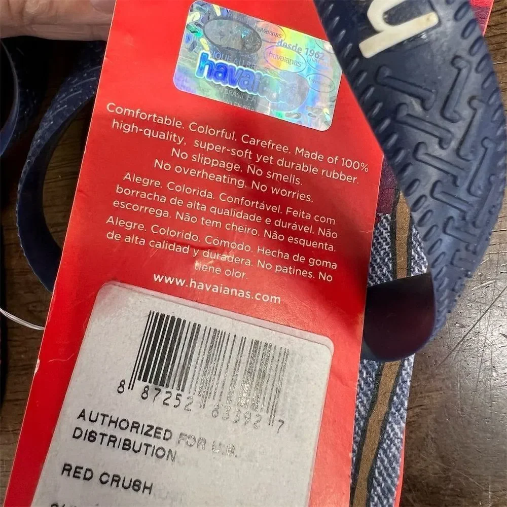 Havaianas Kids Pixar Onwards Barley and Ian Flip Flop Sandals Sz 3/4Y Disney NEW